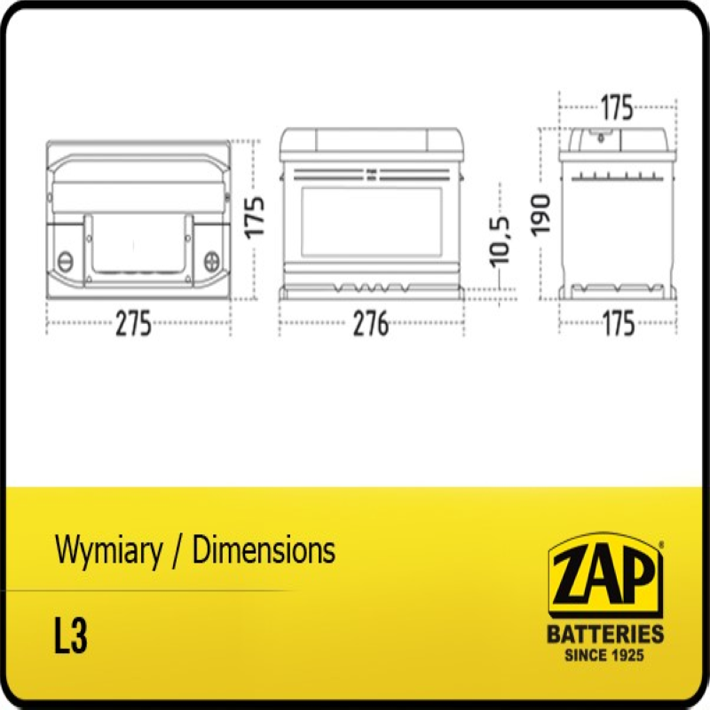 ZAP AGM Start-Stop 12V70Ah